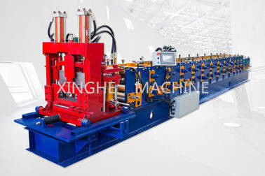China Easy Installation Purlin Roll Forming Machine With 9.0 Tons Uncoiler Machine supplier