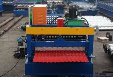 China Metal Zinc IBR Profile Automatic Roll Forming Machines 7600*1300*1500mm Size supplier